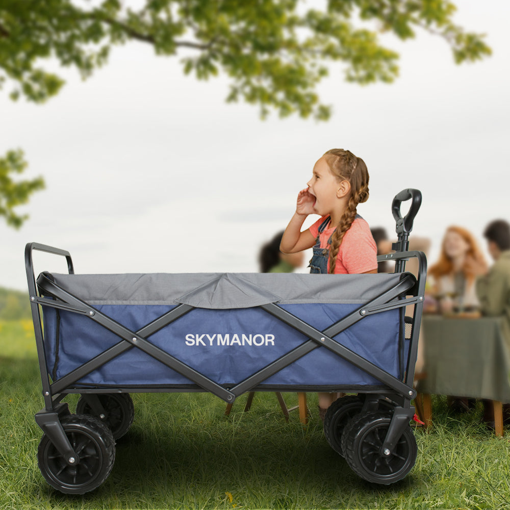 EAPC Collapsible Wagon for Kids & Cargo Blue