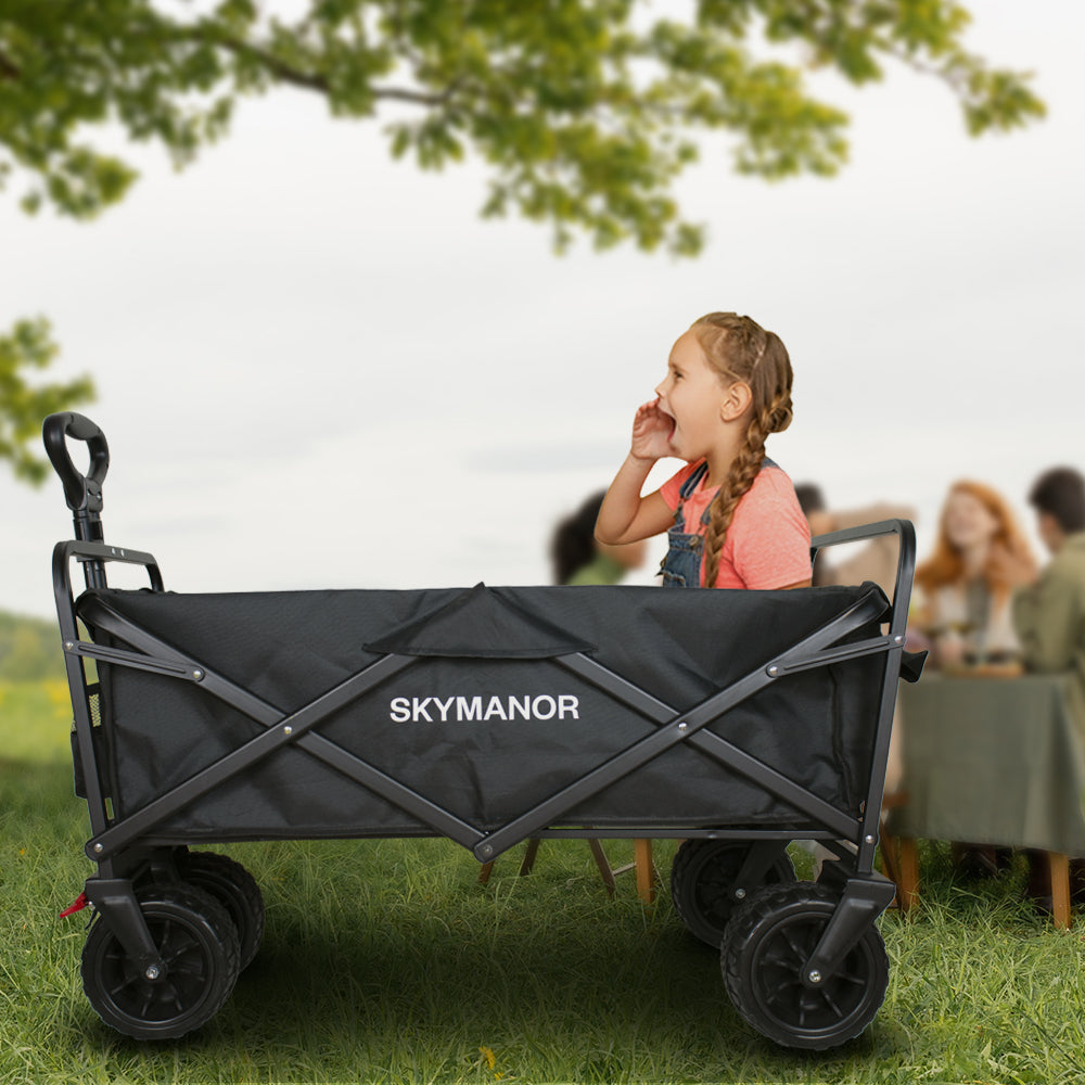 EAPC Collapsible Wagon for Kids & Cargo Black
