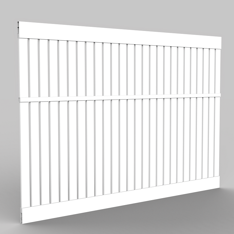 EAPC Tonish Vinyl Semi-Privacy Fence with 3" Boards