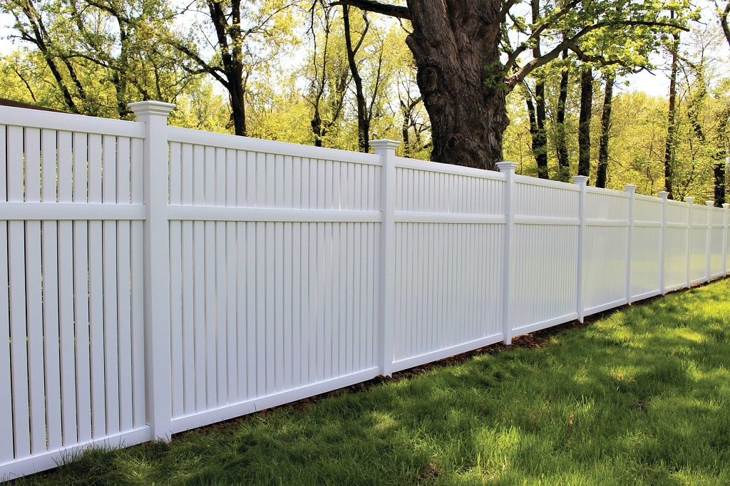 EAPC Tonish Vinyl Semi-Privacy Fence with 6" Boards